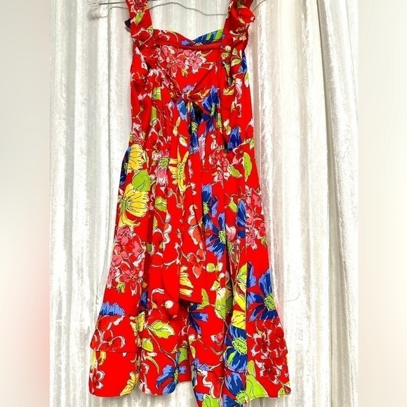 JESSICA SIMPSON Womens Red Lined Pullover Sleeveless Short Dress S - Picture 5 of 9